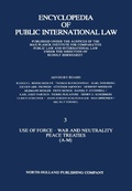 Cover: Use of Force &middot; War and Neutrality Peace Treaties (A-M) - Elsevier