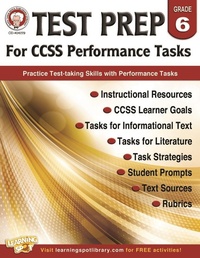 Enlarge image Cover: Test Prep for CCSS Performance Tasks, Grade 6 - Mark Twain Media