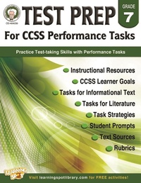 Enlarge image Cover: Test Prep for CCSS Performance Tasks, Grade 7 - Mark Twain Media