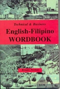 Cover: English-Filipino Wordbook - The Manila Prints