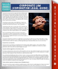 Abbildung von: Corporate Law (Coporation Legal Guide) (Speedy Study Guide) - Dot EDU