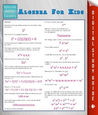 Abbildung von: Algebra For Kids (Speedy Study Guide) - Dot EDU