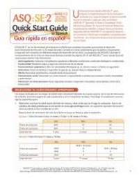 Enlarge image Cover: Ages & Stages Questionnaires (R): Social Emotional (ASQ (R):SE-2): Quick Start Guide (Spanish) / Guia Rapida En Espanol - Brookes Publishing Co
