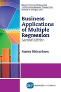 Cover: Business Applications of Multiple Regression - Business Expert Press