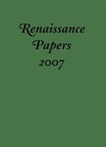Cover: Renaissance Papers 2007 - De Gruyter