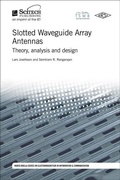 Cover: Slotted Waveguide Array Antennas - SciTech Publishing Inc