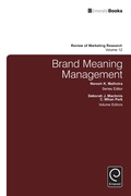 Cover: Brand Meaning Management - Emerald Publishing Limited