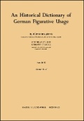 Cover: An Historical Dictionary of German Figurative Usage, Fascicle 32 - Wiley