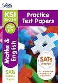 Cover: KS1 Maths and English SATs Practice Test Papers - Letts Educational