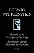 Cover: Remarks on the Philosophy of Psychology, Volume 1 - Wiley