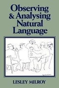 Cover: Observing and Analysing Natural Language - Wiley