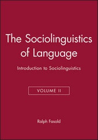 Enlarge image Cover: The Sociolinguistics of Language - Wiley
