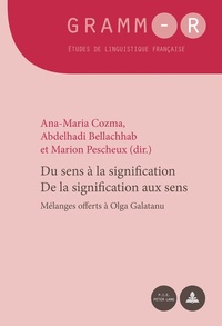Abbildung von: Du sens à la signification / De la signification aux sens - Peter Lang Verlag