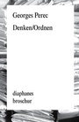 Cover: Denken/Ordnen - diaphanes