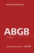 Cover: Das Allgemeine b&uuml;rgerliche Gesetzbuch - Manz