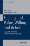 Cover: Feeling and Value, Willing and Action - Springer
