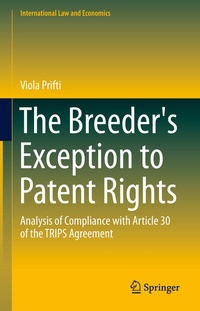 Abbildung von: The Breeder's Exception to Patent Rights - Springer