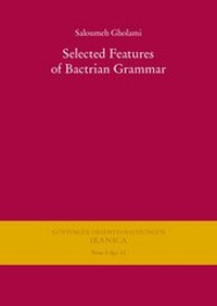 Enlarge image Cover: Selected Features of Bactrian Grammar - Harrassowitz Verlag