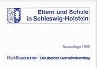 Abbildung von: Eltern und Schule in Schleswig-Holstein - Deutscher Gemeindeverlag