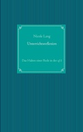 Cover: Unterrichtsreflexion - BoD - Books on Demand