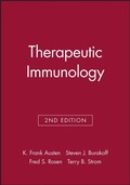 Cover: Therapeutic Immunology - Wiley