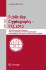 Cover: Public-Key Cryptography -- PKC 2015 - Springer