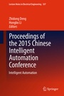 Cover: Proceedings of the 2015 Chinese Intelligent Automation Conference - Springer