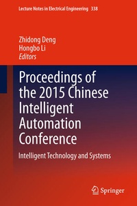 Enlarge image Cover: Proceedings of the 2015 Chinese Intelligent Automation Conference - Springer