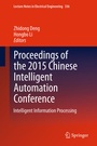Cover: Proceedings of the 2015 Chinese Intelligent Automation Conference - Springer