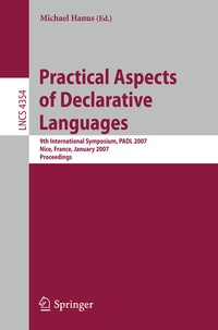Enlarge image Cover: Practical Aspects of Declarative Languages - Springer