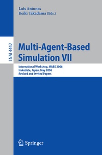 Enlarge image Cover: Multi-Agent-Based Simulation VII - Springer