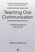 Cover: Teaching Oral Communication - Wiley