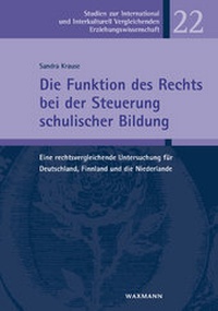 Abbildung von: Die Funktion des Rechts bei der Steuerung schulischer Bildung - Waxmann