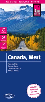 Abbildung von: Reise Know-How Landkarte Kanada West / West Canada (1:1.900.000) - Reise Know-How Verlag Peter Rump GmbH