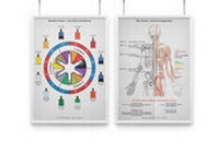 Abbildung von: AMM & TCM Lehrtafel Shu- / Zustimmungspunkte und Meridianfarben - AMM & TCM
