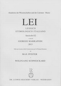Abbildung von: Lessico Etimologico Italiano Lfg. E 2 - Reichert, L