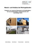 Cover: Massiv- und Holzbau bei Wohngeb&auml;uden - Arbeitsgemeinschaft f&uuml;r zeitgem&auml;&szlig;es Bauen