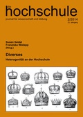 Cover: Diverses - Institut f. Hochschulforschung Wittenberg