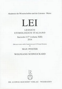 Abbildung von: Lessico Etimologico Italiano Lfg. 117 - Reichert, L