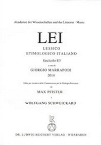 Abbildung von: Lessico Etimologico Italiano Lfg. E 3 - Reichert, L