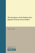 Cover: The Emergence of the Modern Sino-Japanese Lexicon - Brill