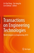 Cover: Transactions on Engineering Technologies - Springer