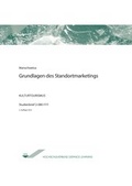 Cover: Grundlagen des Standortmarketings - Agentur f&uuml;r wissenschaftliche Weiterbildung und Wissenstransfer e.V. an der Technischen Hochschule Brandenburg
