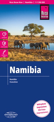 Abbildung von: Reise Know-How Landkarte Namibia (1:1.200.000) - Reise Know-How Verlag Peter Rump GmbH