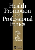 Cover: Health Promotion and Professional Ethics - Wiley