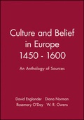 Cover: Culture and Belief in Europe 1450 - 1600 - Wiley