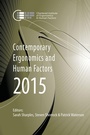 Cover: Contemporary Ergonomics and Human Factors 2015 - CRC Press
