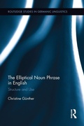 Cover: The Elliptical Noun Phrase in English - Routledge