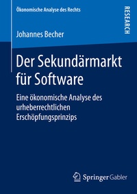 Abbildung von: Der Sekundärmarkt für Software - Springer Gabler