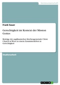 Cover: Gerechtigkeit im Kontext der Mission Gottes - GRIN Verlag